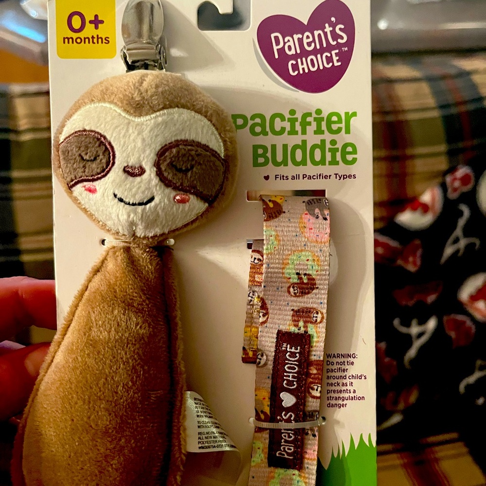 Parents choice pacifier buddie. Brand new never opened. 0months plus.